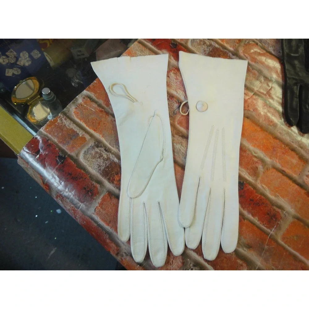 vintage Postmans washable 6.5 glovers guild 34 leather feel womens gloves button